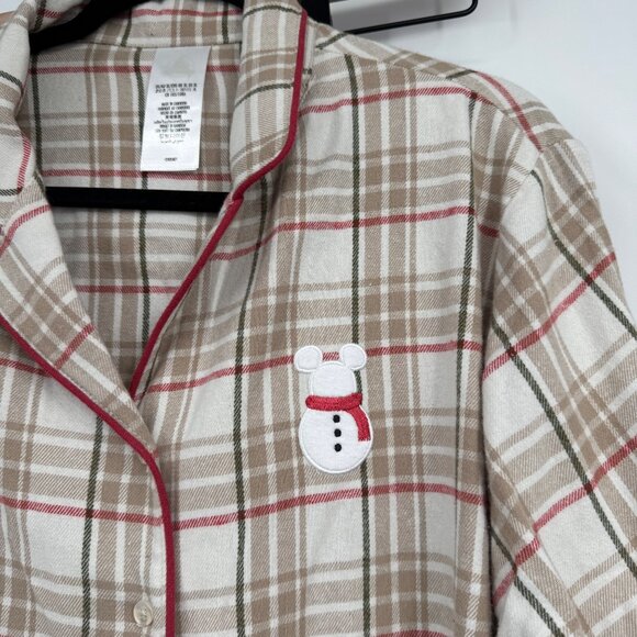 Disney Mickey Mouse Snowman Holiday Pajama Set for Women Size XL New with tag pl - Picture 2 of 13